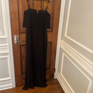 BCBGMaxAzria Chic Black Strapless Gown